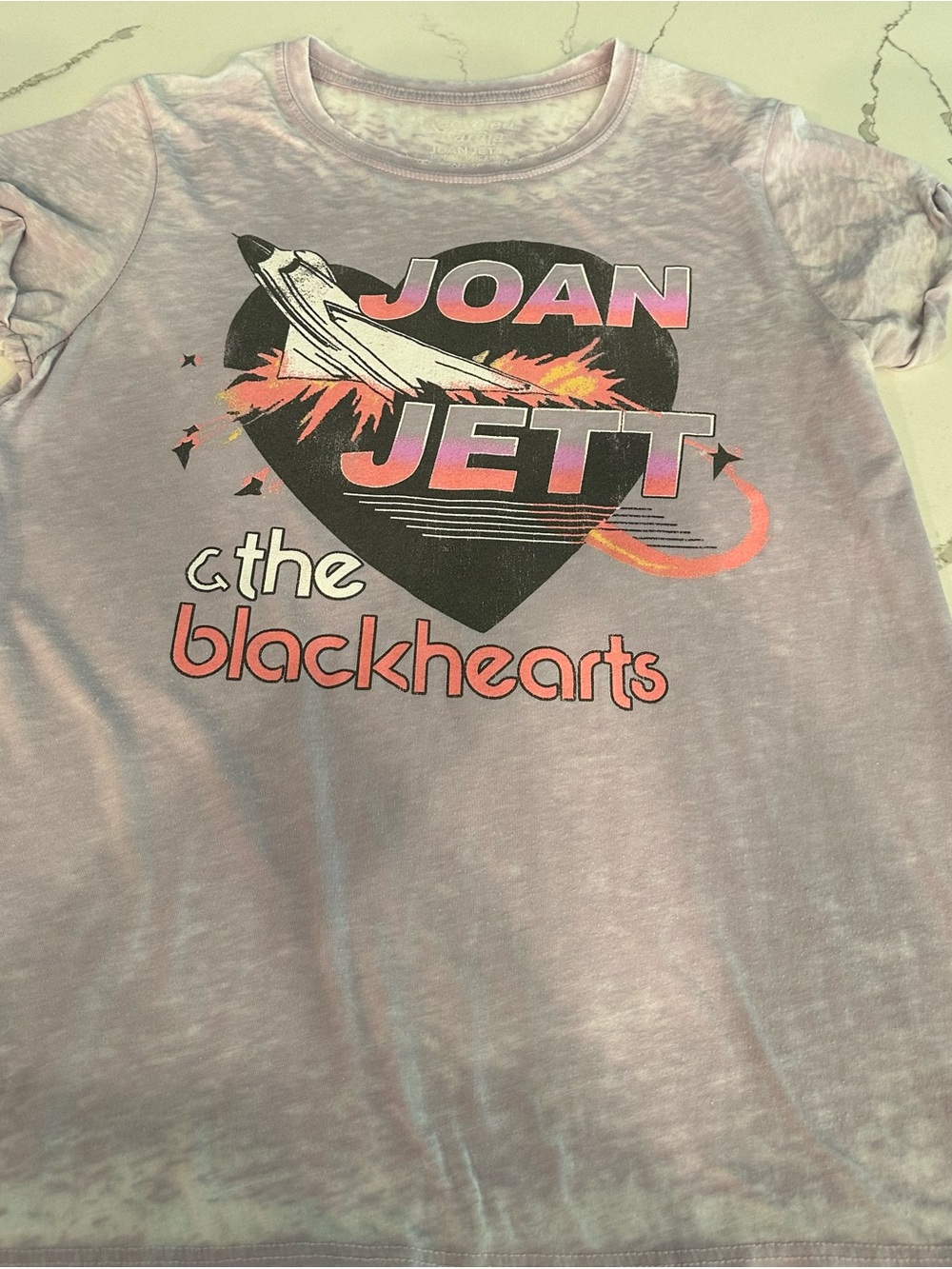 Recycled Karma Pale Lavender Joan Jett & The Blackhearts Graphic Tee